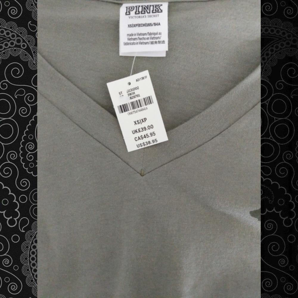 Victoria's Secret PINK tie front V neck shirt - Picture 4 of 4
